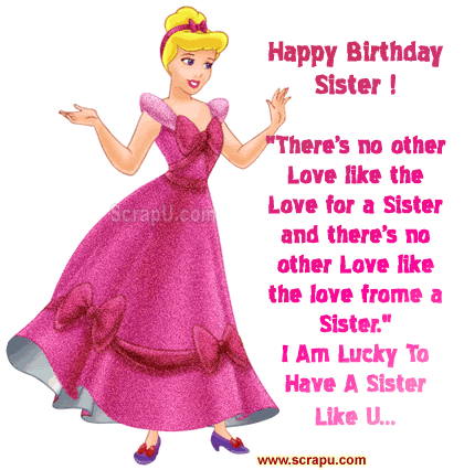 Birthday quote for sister