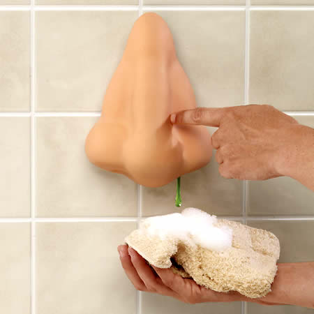 Nose shower gel dispensor